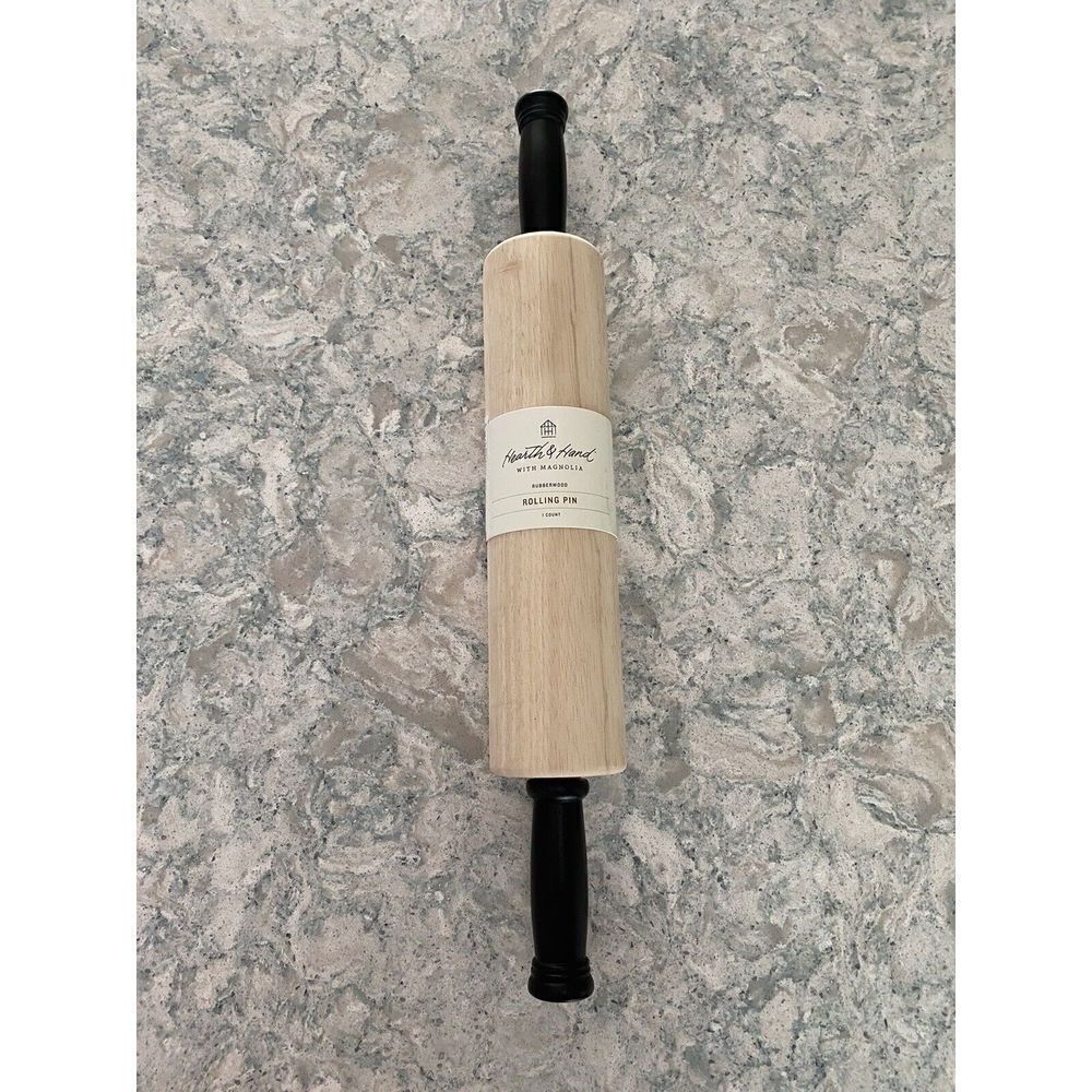 Hearth & Hand Magnolia Rolling Pin  Black Handles